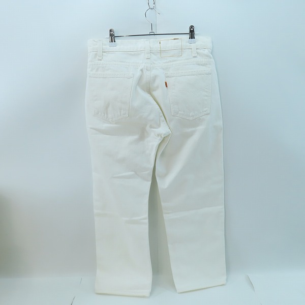 実際に弊社で買取させて頂いたLevis/リーバイス 90s ヴィンテージ  刻印520 オレンジタブ ホワイトデニムパンツ 40505-0251 W32 L32の画像 1枚目