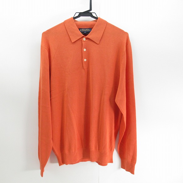 実際に弊社で買取させて頂いたBrooks brothers/ブルックスブラザーズ 長袖 ポロシャツ オレンジ/M
