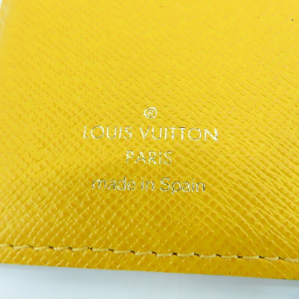 実際に弊社で買取させて頂いたLOUIS VUITTON/ルイヴィトン ジョーヌアジェンダPM 手帳カバー R20019の画像 4枚目