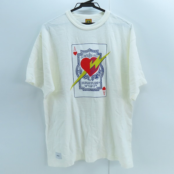 実際に弊社で買取させて頂いたHUMAN MADE × WTAPS/ヒューマンメイド × ダブルタップス トランプTシャツ XL