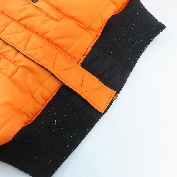 実際に弊社で買取させて頂いたNIKE×ALPHA INDUSTRIES/ナイキ×アルファインダストリーズ リバーシブル MA-1 フライトジャケット Lの画像 9枚目