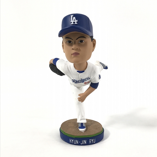 実際に弊社で買取させて頂いたロサンゼルス・ドジャース #99 HYUN-JIN RYU 柳賢振 ボブルヘッドフィギュア/首振り人形の画像 1枚目