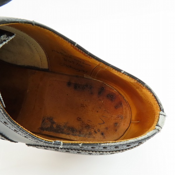 実際に弊社で買取させて頂いたChurch's/チャーチ ウィングチップ レザーシューズ 3645/80の画像 4枚目