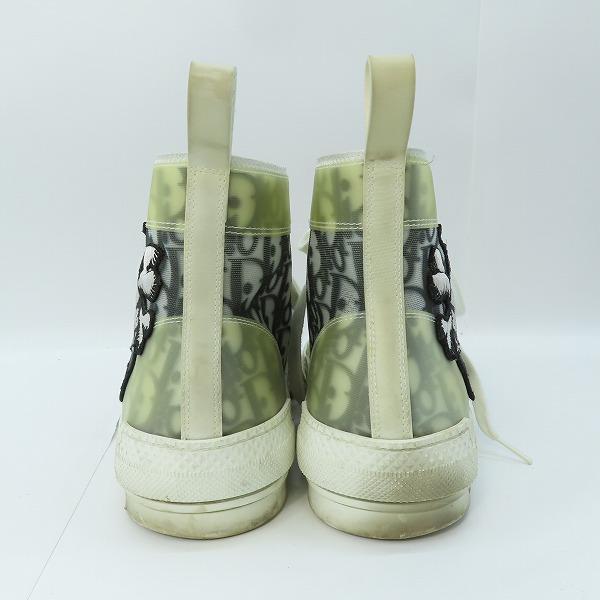 実際に弊社で買取させて頂いたDIOR×Shawn Stussy/ディオール×ショーンステューシー “B23”ハイトップ スニーカー/BEEワッペン3SH118YYO/43の画像 1枚目