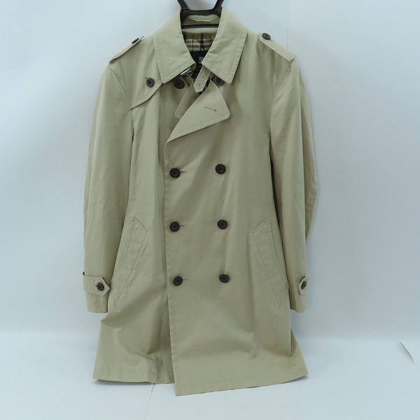 実際に弊社で買取させて頂いたBURBERRY BLACK LABEL/バーバリーブラックレーベル 裏地ノバチェック トレンチコート BMA51-402-42 M