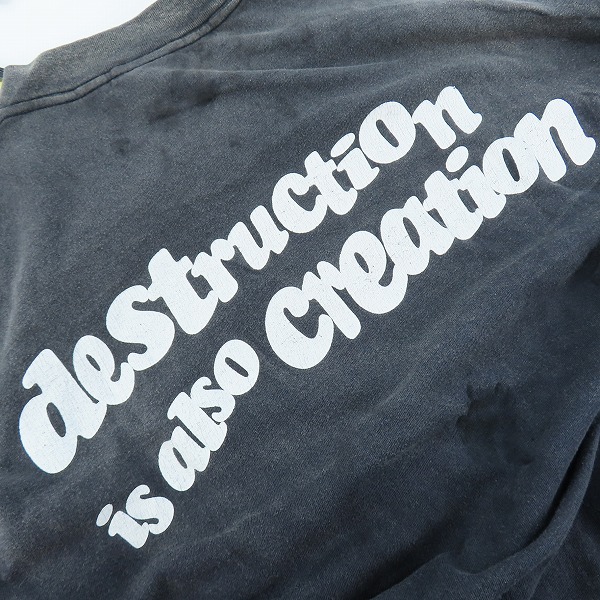 実際に弊社で買取させて頂いた【未使用】READYMADE/レディメイド 24AW LS T DESTRUCTION/ディストラクション ロングスリーブ RM-P01-0000-081/XXLの画像 6枚目