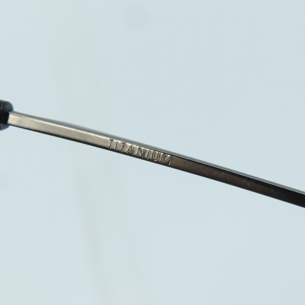 実際に弊社で買取させて頂いた999.9/フォーナインズ ハーフリム アイウエア/メガネフレーム S-350Tの画像 6枚目