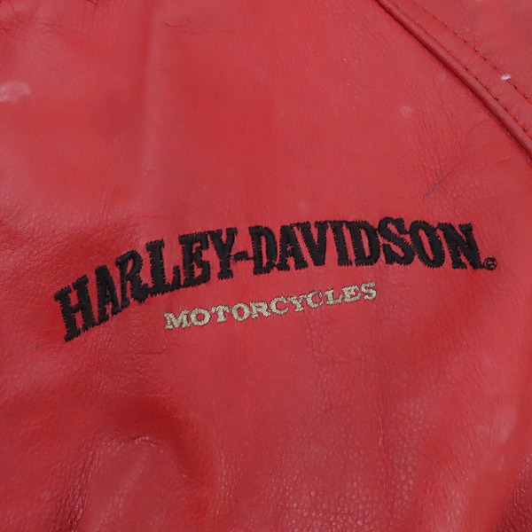 実際に弊社で買取させて頂いたHARLEY DAVIDSON/ハーレーダビッドソン レザー スタジャン/Mの画像 5枚目