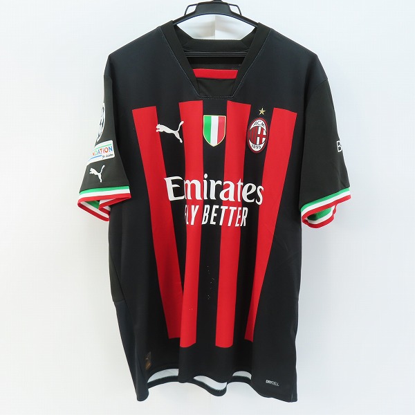 実際に弊社で買取させて頂いたPUMA/プーマ ACミラン 22/23 #10 Brahim Díaz/ブライムディアス レプリカユニフォーム 765824-01/L