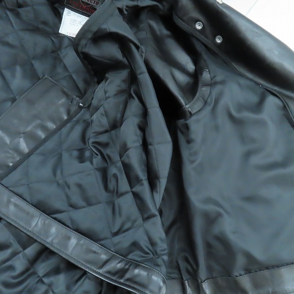 実際に弊社で買取させて頂いたacai×schott/サカイ×ショット 22AW Leather Blouson 2 サカイ ショット ライダース 22-02875M/3の画像 6枚目