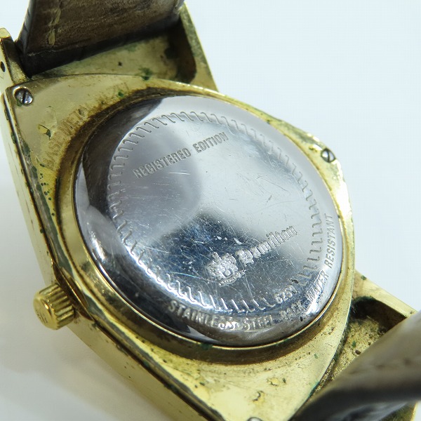 実際に弊社で買取させて頂いたHAMILTON/ハミルトン ベンチュラ クォーツ  6250 腕時計【動作未確認】の画像 3枚目