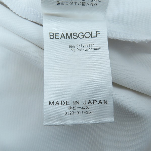 実際に弊社で買取させて頂いたBEAMS GOLF/ビームスゴルフ スムース モックネック シャツ 82-03-0051-444/Sの画像 5枚目