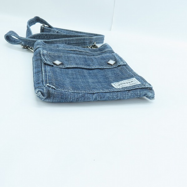 実際に弊社で買取させて頂いたPORTER/ポーター オンス デニムミニショルダーバッグ S/520-07604の画像 2枚目