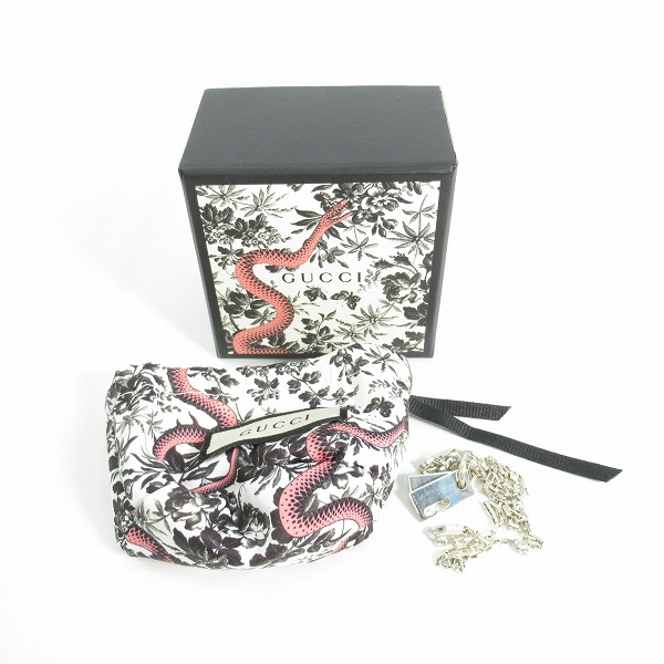 実際に弊社で買取させて頂いたGUCCI/グッチ Gロゴ Wプレート シルバー ネックレスの画像 9枚目