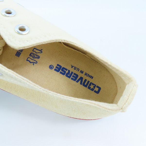実際に弊社で買取させて頂いたCONVERSE/コンバース USA製 90年代製 ヴィンテージ CANVAS ALL STARオールスター M9165/8の画像 4枚目