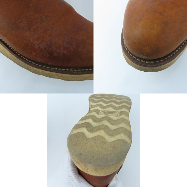 実際に弊社で買取させて頂いたRED WING/レッドウィング 90年代 ペコスブーツ 旧犬タグ 866 /8Eの画像 7枚目