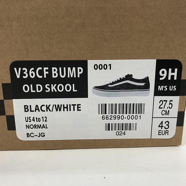 実際に弊社で買取させて頂いたVANS/バンズ BUMP OF CHICKEN/バンプオブチキン コラボ OLD SKOOL オールドスクール V36CF BUMP 662990-0001/27.5の画像 8枚目