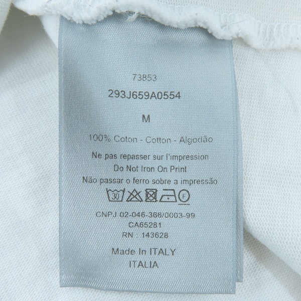 実際に弊社で買取させて頂いた【JPタグ】Dior HOMME/ディオール オム フットボールロゴ刺繍 半袖Tシャツ 293J659A0554/Mの画像 3枚目