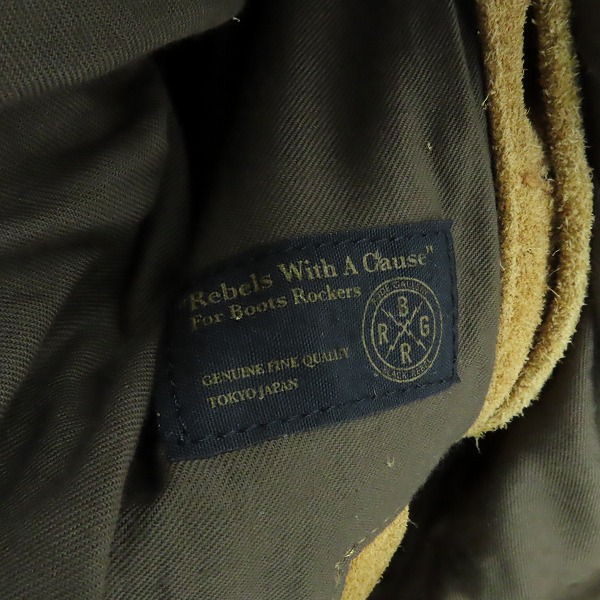 実際に弊社で買取させて頂いたRUDE GALLERY BLACK REBEL/ルードギャラリーブラックレーベル スエード レザー ジャケット/Sの画像 3枚目