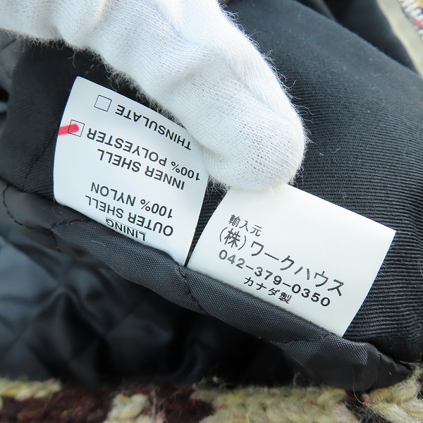 実際に弊社で買取させて頂いたKanata/カナタ 50's ビンテージシリーズ ジップアップカウチンニット/ジャケット Mの画像 5枚目