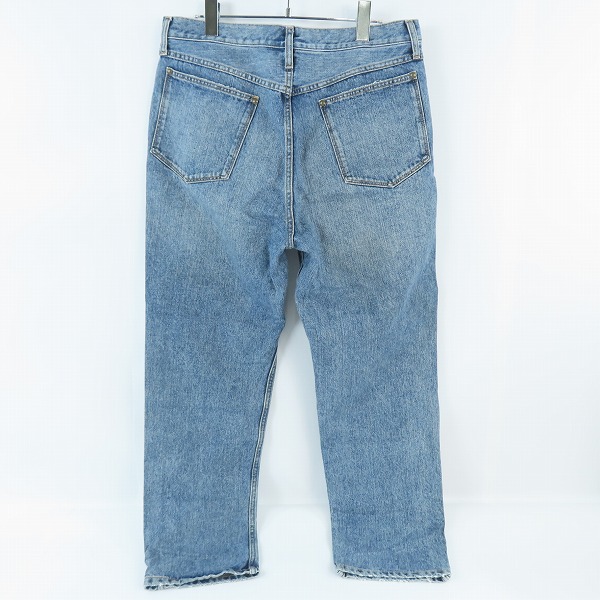 実際に弊社で買取させて頂いたBEAMS/ビームス ダメージデニム ストレートパンツ 11-21-1175-791/Lの画像 1枚目