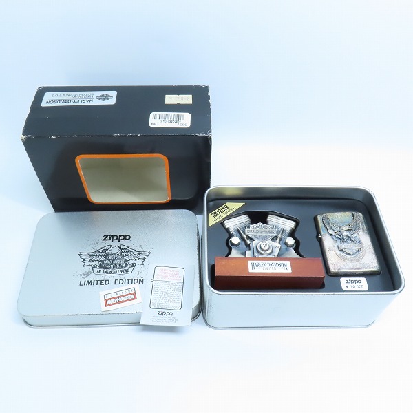 実際に弊社で買取させて頂いたZIPPO/ジッポー HARLEY-DAVIDSON ハーレーダビッドソン  デスクトップホルダー 1996年製の画像 7枚目