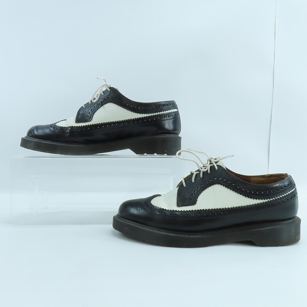 実際に弊社で買取させて頂いたDr.Martens/ドクターマーチン BROGUE SHOE BLACK&WHITE ウィングチップ シューズ/UK7の画像 3枚目
