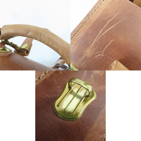 実際に弊社で買取させて頂いた HERZ/ヘルツ パルガミニリュック レザー ブラウン系の画像 6枚目