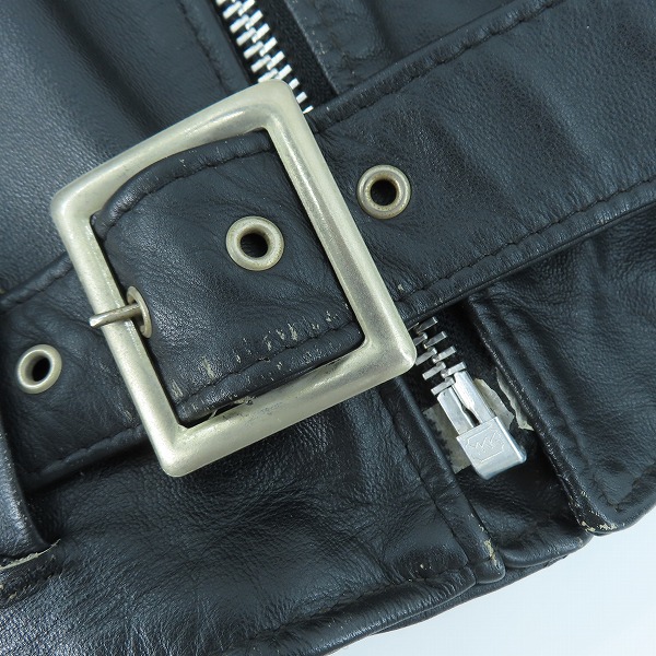 実際に弊社で買取させて頂いたDURO JAC by Schott/ショット レザーダブルライダース/40の画像 7枚目