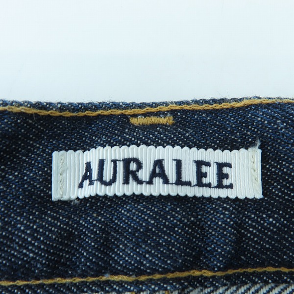 実際に弊社で買取させて頂いたAURALEE/オーラリー HARD TWIST DENIM 5P PANTS/デニムパンツ A8AP01DW/30の画像 2枚目