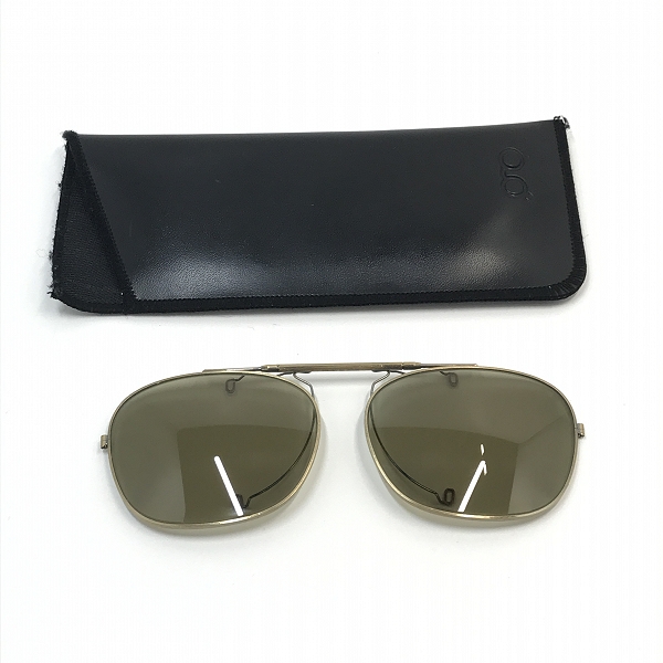 実際に弊社で買取させて頂いた白山眼鏡店/ハクサンガンキョウテン クリップオン サングラス レンズ/フレームゴールド系の画像 6枚目