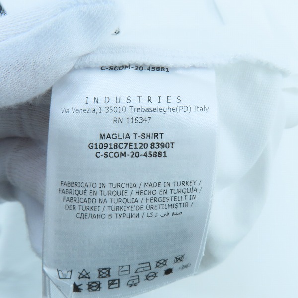 実際に弊社で買取させて頂いた【JPタグ】MONCLER/モンクレール 21SS マグリアロゴ Tシャツ G10918C7E120 8390T/Lの画像 3枚目