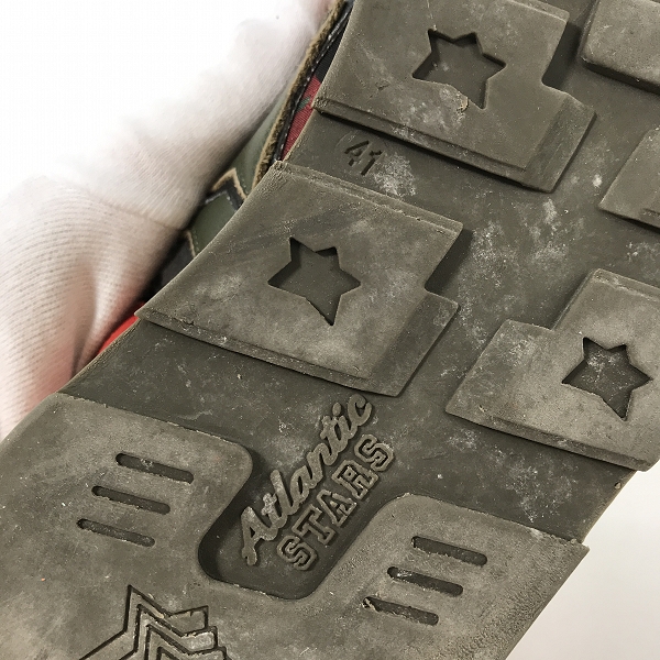 実際に弊社で買取させて頂いたAtlantic STARS/アトランティックスターズ SIRIUS/シリウス カモフラ柄 スニーカー FRV-24N/41の画像 5枚目