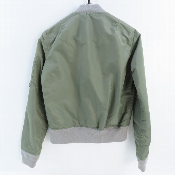 実際に弊社で買取させて頂いたSchott/ショット AMERICAN COLLEGE MA-1/フライトジャケット カーキ 3142046 /Mの画像 1枚目