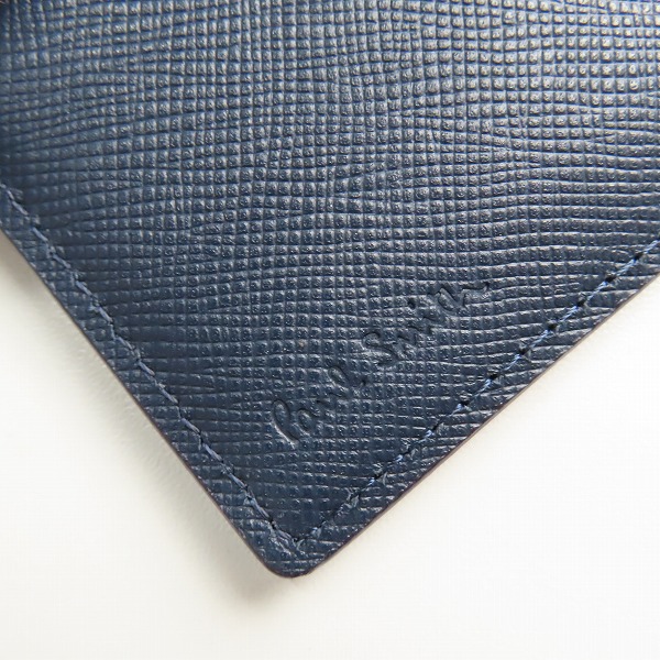 実際に弊社で買取させて頂いたPaul Smith/ポールスミス 二つ折り コンパクト財布/ウォレット ネイビー PSC784の画像 5枚目
