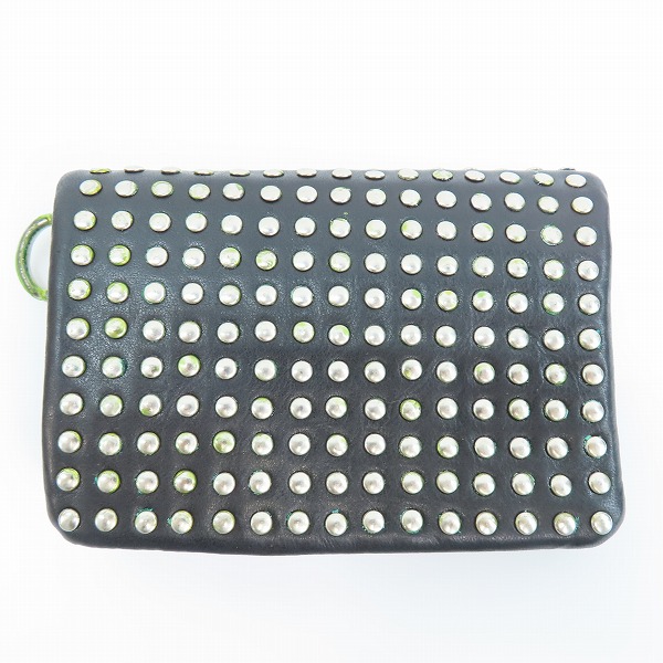 実際に弊社で買取させて頂いたHYSTERIC GLAMOUR/ヒステリックグラマー スタッズ 二つ折り財布