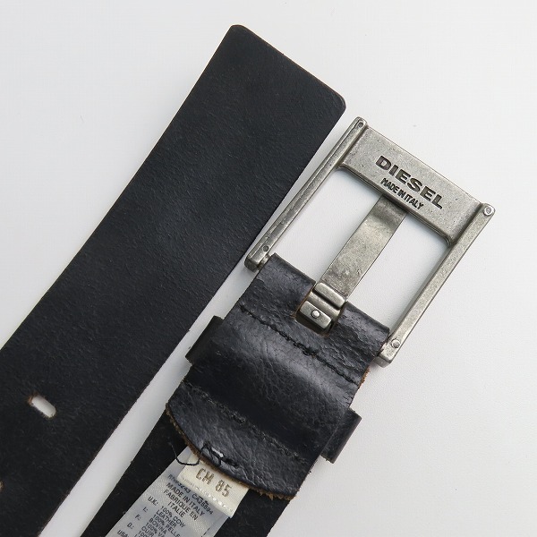実際に弊社で買取させて頂いたDIESEL/ディーゼル レザーベルト 85/34の画像 2枚目