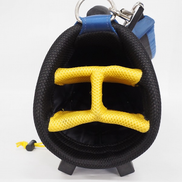 実際に弊社で買取させて頂いたHONMA/ホンマ CB-3316 7インチ 4分割 スタンド式キャディバッグ ブルーの画像 3枚目