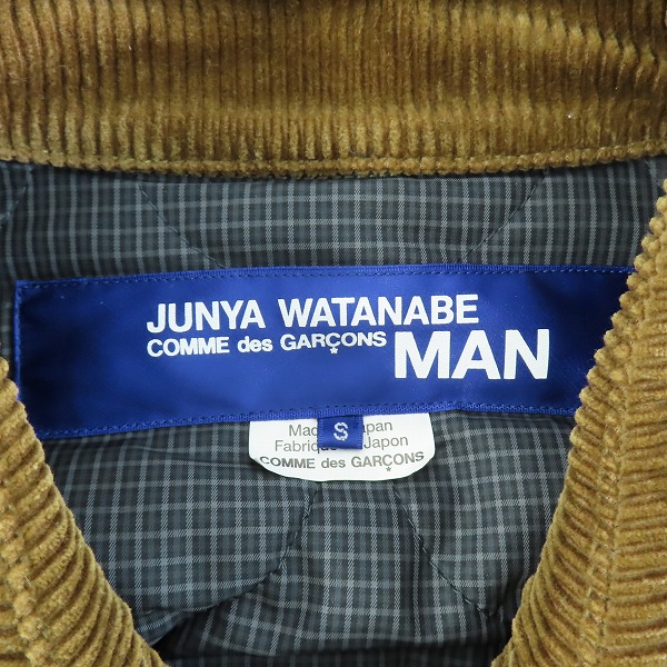 実際に弊社で買取させて頂いたJUNYA WATANABE MAN/ジュンヤワタナベマン AD2019 ma-1 ジャケット WD-J007/Sの画像 2枚目