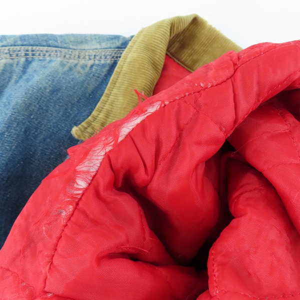 実際に弊社で買取させて頂いたLee/リー ヴィンテージ 襟コーデュロイ デニムジャケット 191-LB/36の画像 4枚目