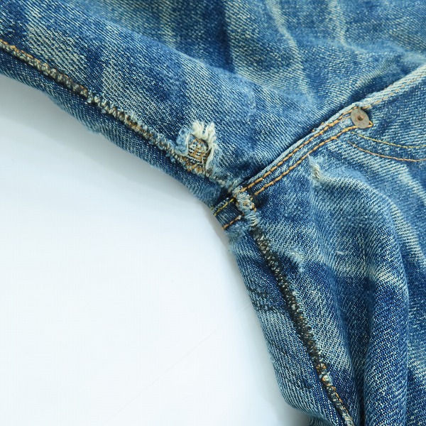 実際に弊社で買取させて頂いたEVIS/エヴィス/エビス No 2/LOT 2001 カモメプリント デニムパンツ/ジーンズ/31×35の画像 7枚目