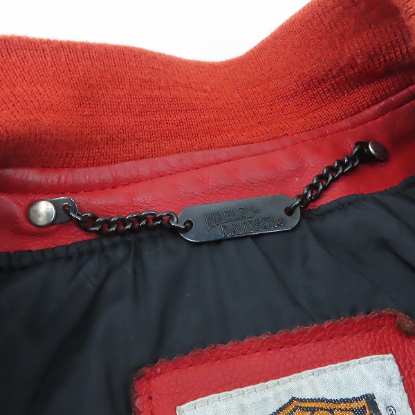 実際に弊社で買取させて頂いたHARLEY DAVIDSON/ハーレーダビッドソン レザー スタジャン/Mの画像 6枚目