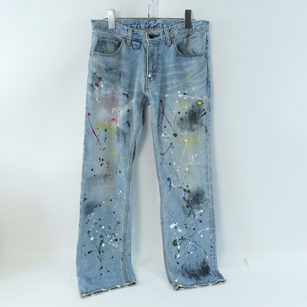 実際に弊社で買取させて頂いたNUMBER (N)INE/ナンバーナイン Takahiro Miyashita 06SS ペイント加工 デニムパンツ/2