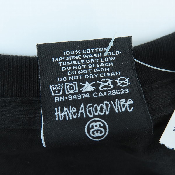 実際に弊社で買取させて頂いた【未使用】STUSSY×A BATHING APE/ステューシー×アベイシングエイプ 30周年記念 ロゴ Tシャツ L の画像 3枚目