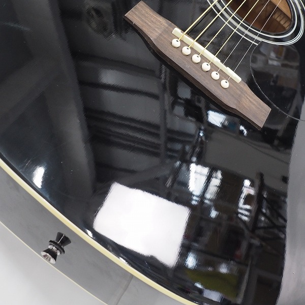 実際に弊社で買取させて頂いた★HONEY BEE/ハニービー F-15/BK アコースティックギター/アコギ ソフトケース付 の画像 6枚目