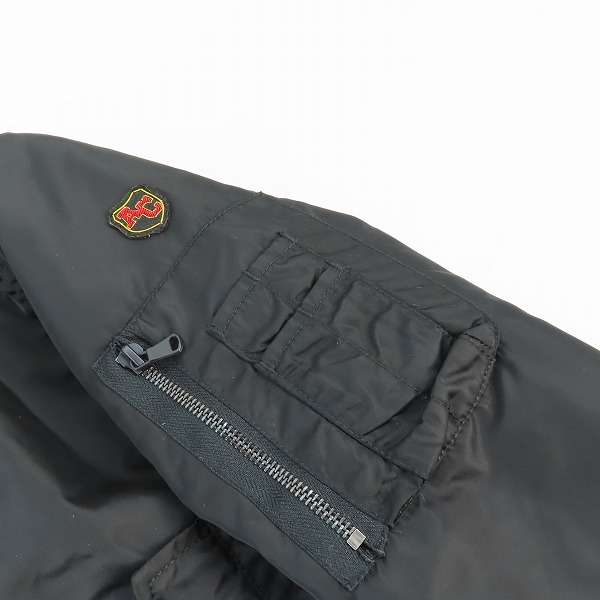 実際に弊社で買取させて頂いたSchott/ショット AMERICAN COLLEGE MA-1/フライトジャケット ブラック 3142046 /Mの画像 7枚目