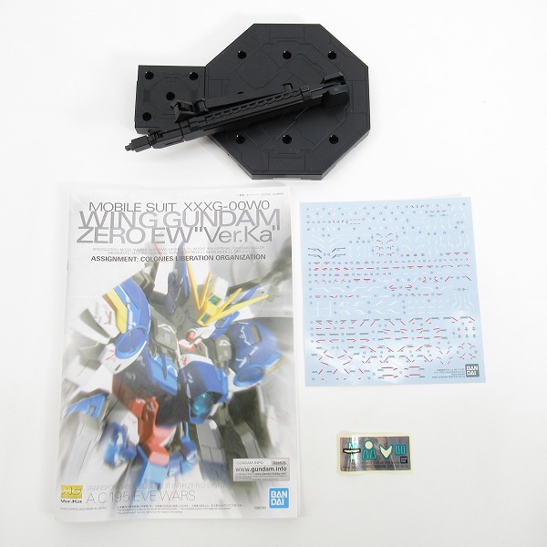 実際に弊社で買取させて頂いた【手付含/ジャンク扱い】バンダイスピリッツ MG 1/100 ゼータガンダム/ウイングガンダムゼロEW Ver.Ka 2点セット/Z/W/ガンプラの画像 7枚目