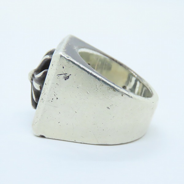 実際に弊社で買取させて頂いたCHROME HEARTS/クロムハーツ レターブロック CHプラス リング 16.5-17.5号の画像 2枚目