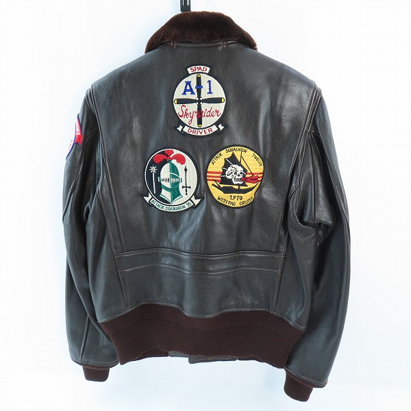 実際に弊社で買取させて頂いたBUZZ RICKSON'S/バズリクソンズ G-1 レザー フライトジャケット M83151/38の画像 1枚目