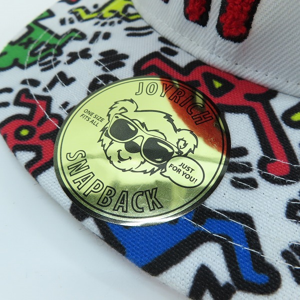 実際に弊社で買取させて頂いたJOYRICH×keith haring/ジョイリッチ×キース ヘリング 刺繍 キャップ/ONE SIZEの画像 9枚目